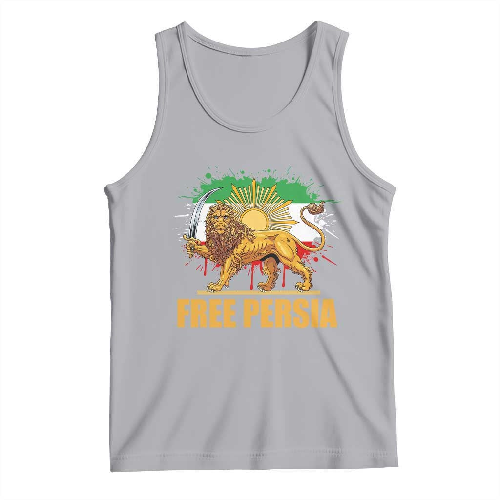 Free Persian Tank Top Iran Flag Lion And Sun Persian Pride Iranian Protests