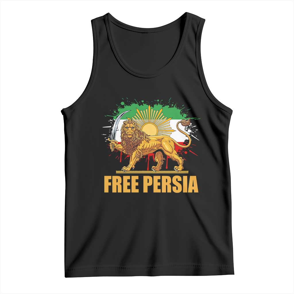 Free Persian Tank Top Iran Flag Lion And Sun Persian Pride Iranian Protests