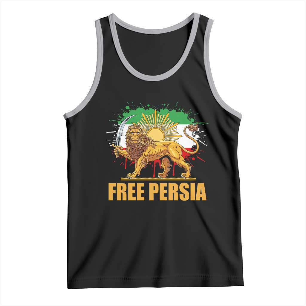 Free Persian Tank Top Iran Flag Lion And Sun Persian Pride Iranian Protests