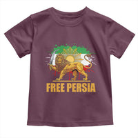 Free Persian Toddler T Shirt Iran Flag Lion And Sun Persian Pride Iranian Protests