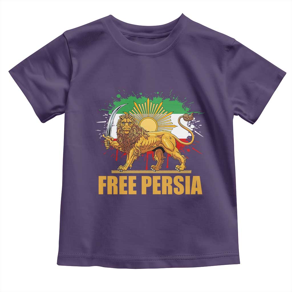 Free Persian Toddler T Shirt Iran Flag Lion And Sun Persian Pride Iranian Protests