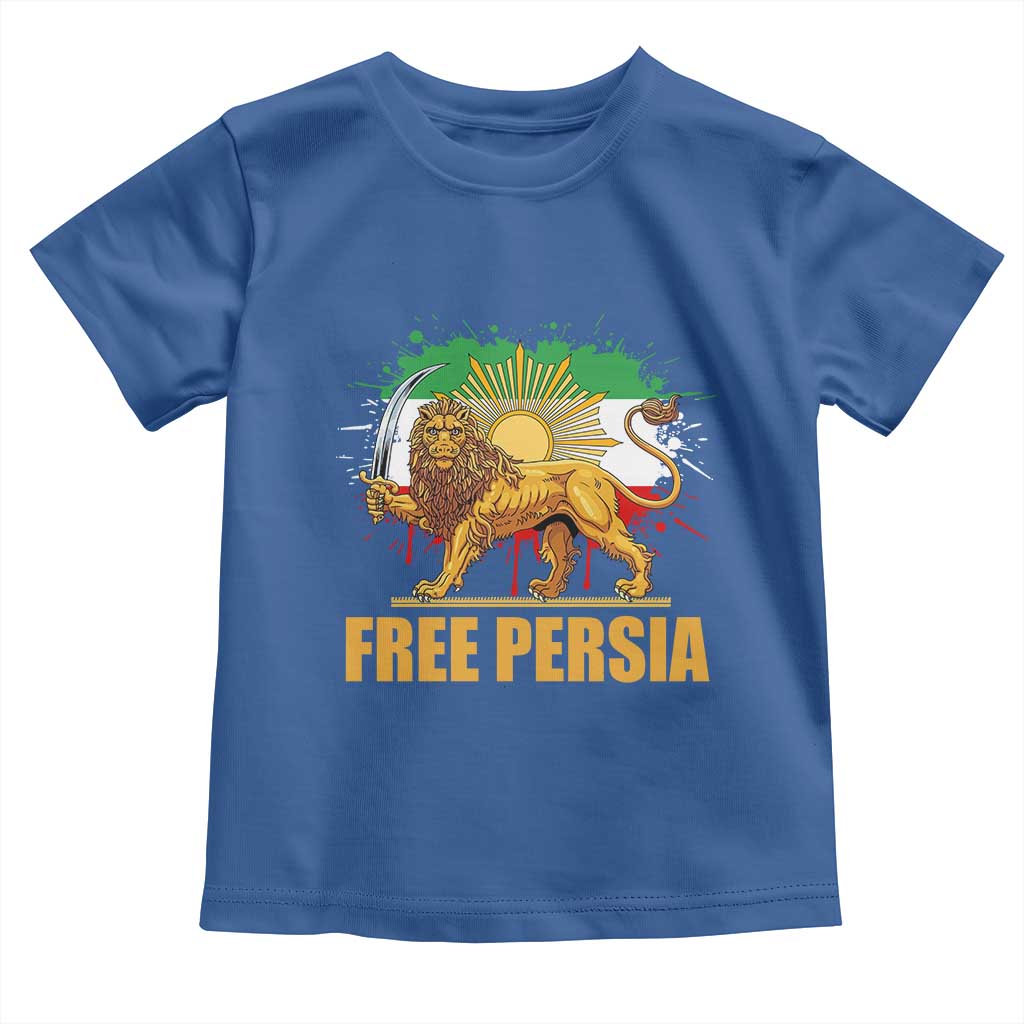Free Persian Toddler T Shirt Iran Flag Lion And Sun Persian Pride Iranian Protests