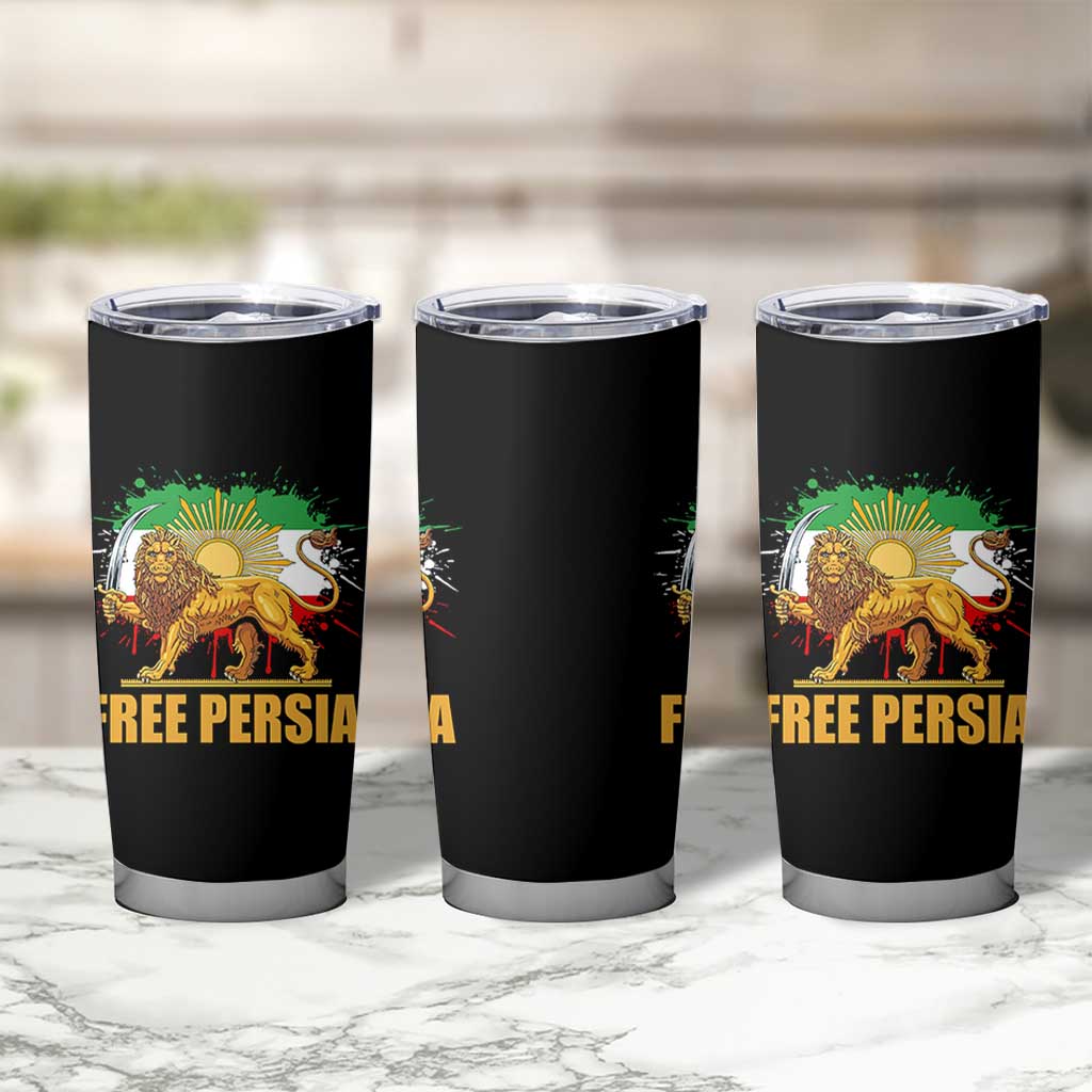 Free Persian Tumbler Cup Iran Flag Lion And Sun Persian Pride Iranian Protests