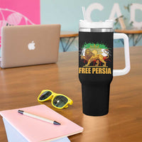 Free Persian Tumbler With Handle Iran Flag Lion And Sun Persian Pride Iranian Protests