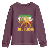 Free Persian Youth Sweatshirt Iran Flag Lion And Sun Persian Pride Iranian Protests
