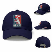 Resist Greenland Polar Bear Holding Flag Art Baseball Cap Resistance Political