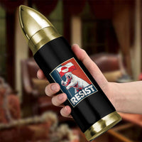 Resist Greenland Polar Bear Holding Flag Art Bullet Tumbler Resistance Political