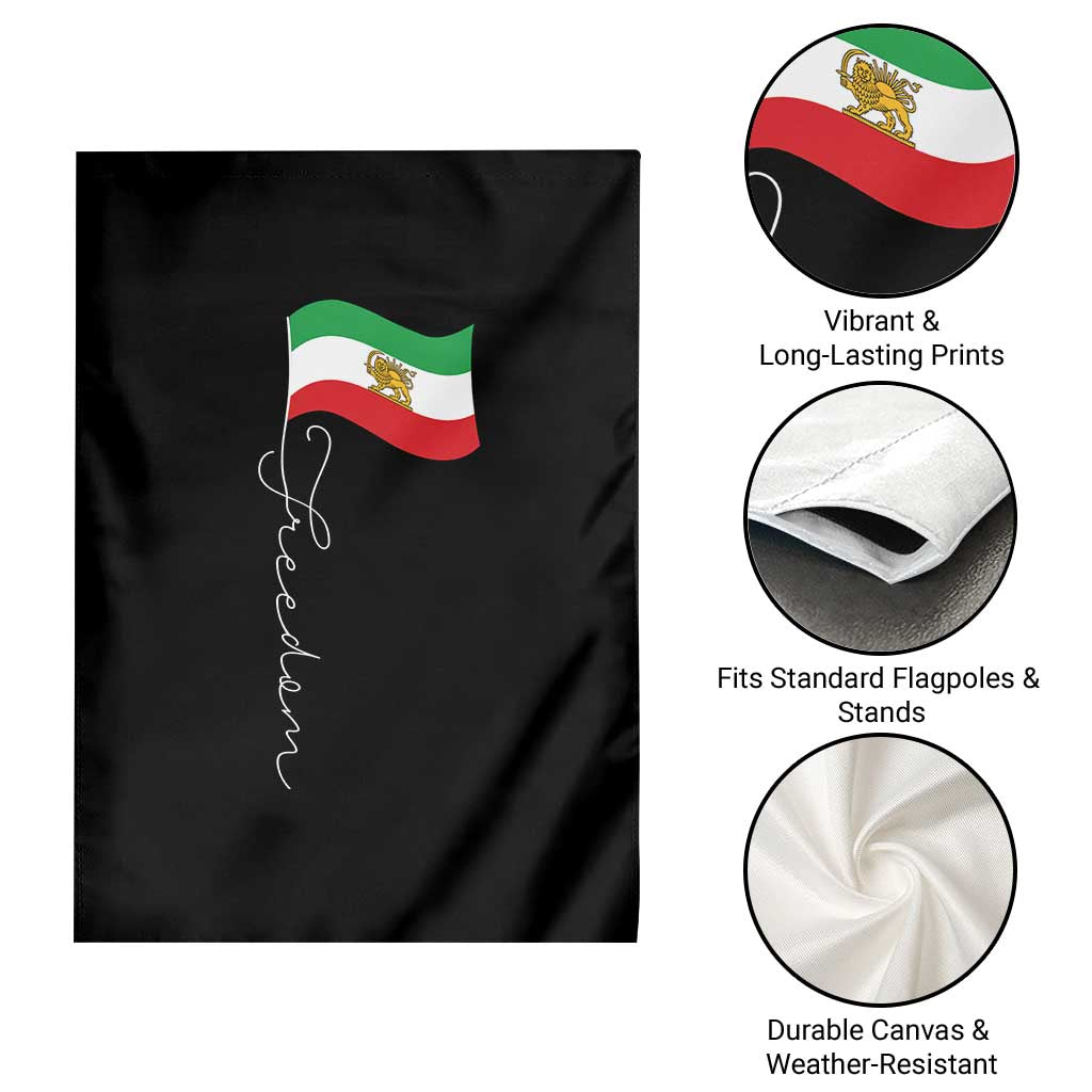 Persian Freedom Garden Flag Free Iran Proud Persian Iranian