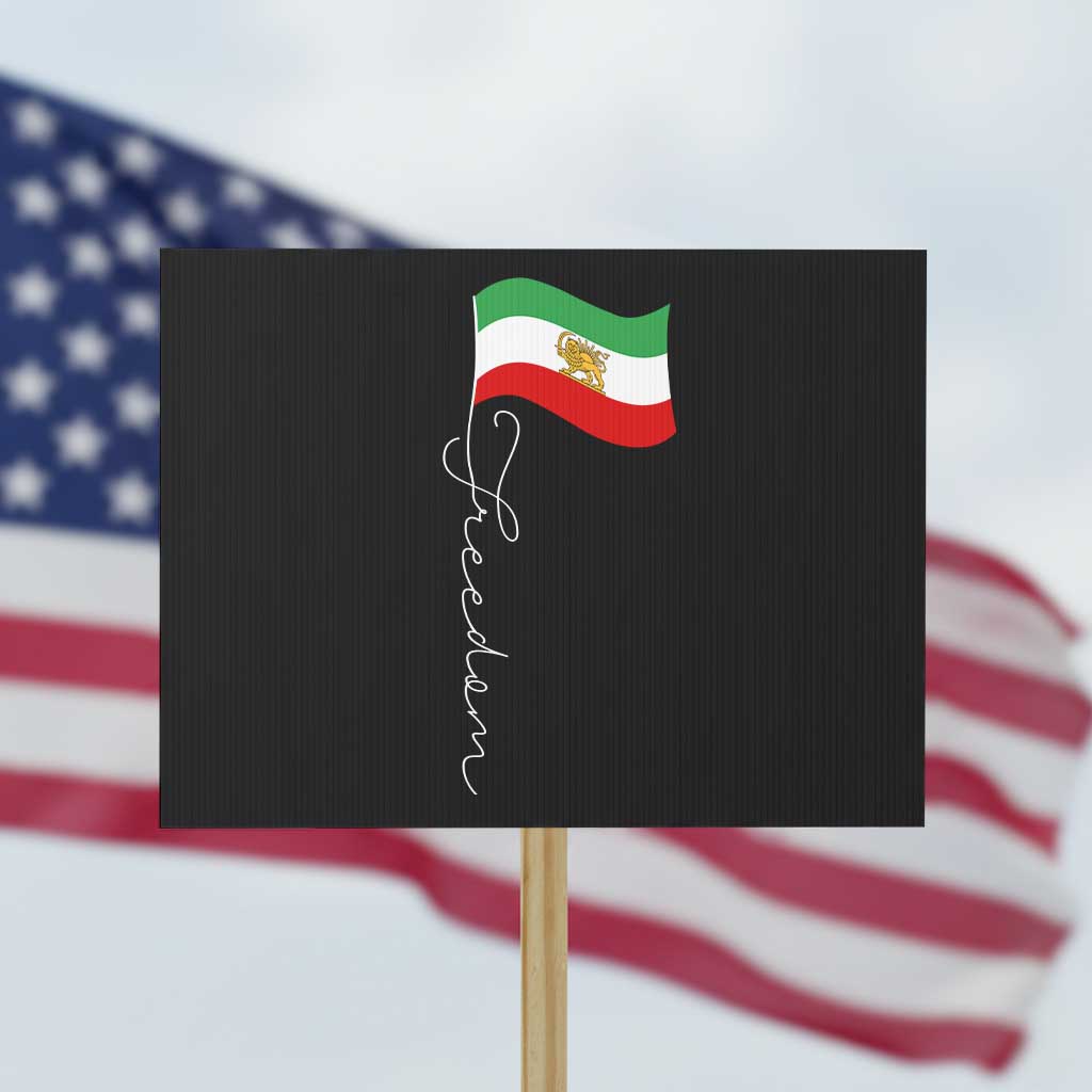 Persian Freedom Protest Sign Free Iran Proud Persian Iranian