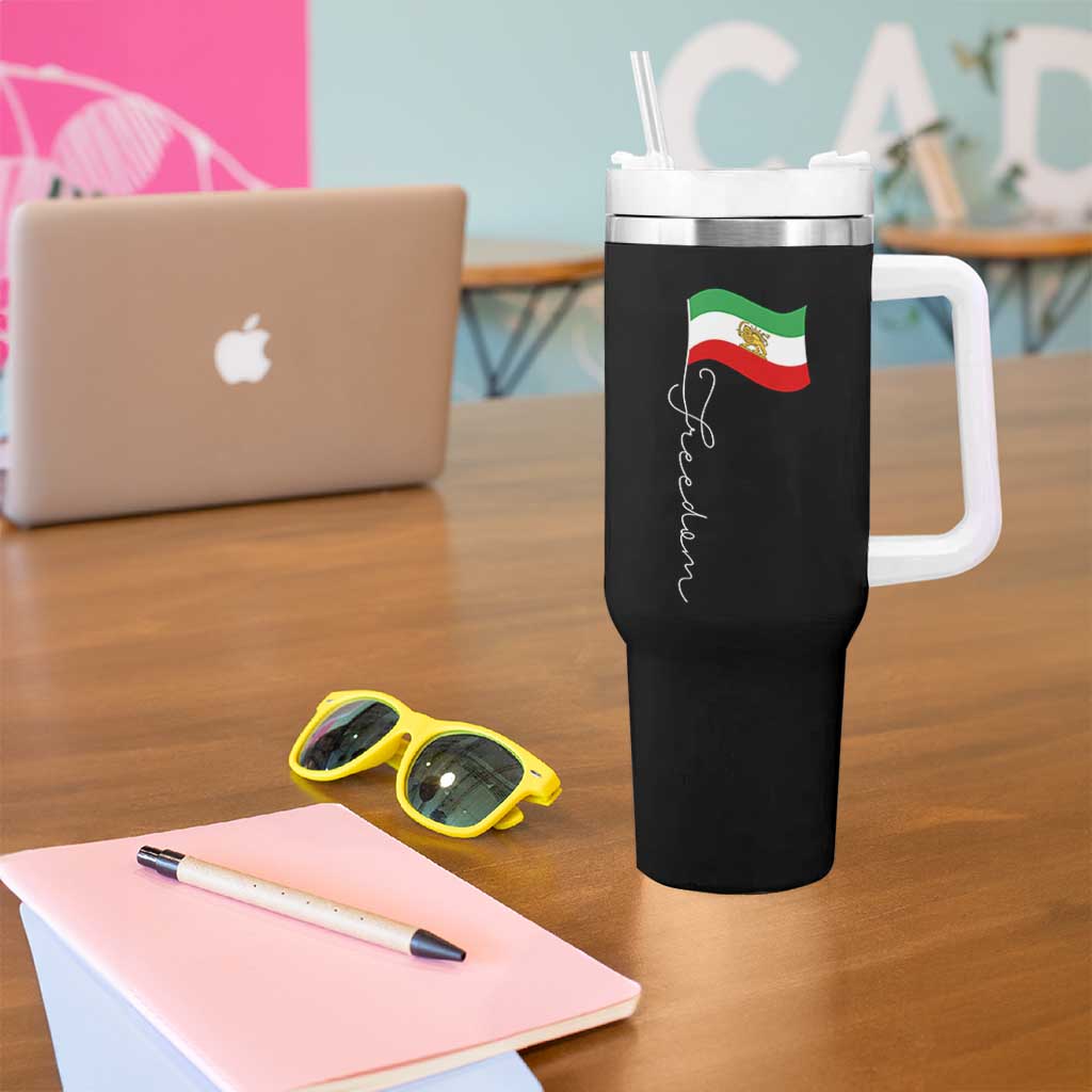 Persian Freedom Tumbler With Handle Free Iran Proud Persian Iranian