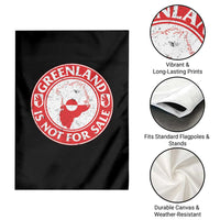 Greenland Is Not For Sale Garden Flag Political Statement Arms of Greenland