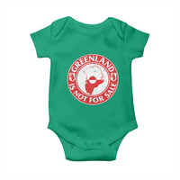 Greenland Is Not For Sale Baby Onesie Political Statement Arms of Greenland
