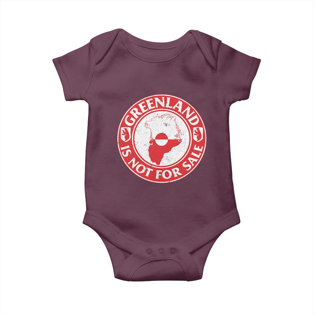 Greenland Is Not For Sale Baby Onesie Political Statement Arms of Greenland