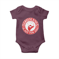 Greenland Is Not For Sale Baby Onesie Political Statement Arms of Greenland