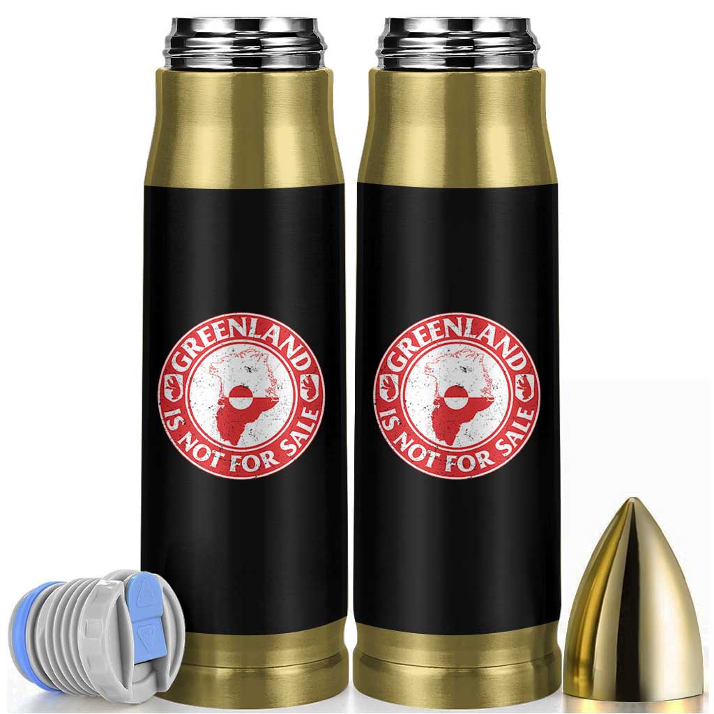 Greenland Is Not For Sale Bullet Tumbler Political Statement Arms of Greenland