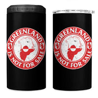 Greenland Is Not For Sale 4 in 1 Can Cooler Tumbler Political Statement Arms of Greenland