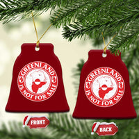 Greenland Is Not For Sale Ceramic Ornament Political Statement Arms of Greenland