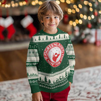 Greenland Is Not For Sale Ugly Christmas Sweater Political Statement Arms of Greenland