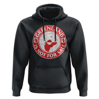Greenland Is Not For Sale Hoodie Political Statement Arms of Greenland
