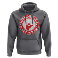 Greenland Is Not For Sale Hoodie Political Statement Arms of Greenland