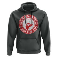 Greenland Is Not For Sale Hoodie Political Statement Arms of Greenland