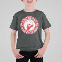 Greenland Is Not For Sale T Shirt For Kid Political Statement Arms of Greenland