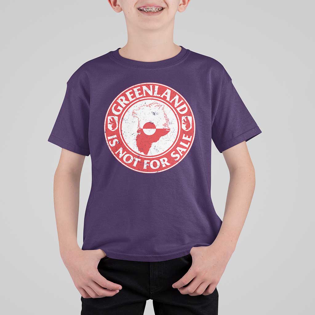 Greenland Is Not For Sale T Shirt For Kid Political Statement Arms of Greenland