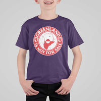 Greenland Is Not For Sale T Shirt For Kid Political Statement Arms of Greenland
