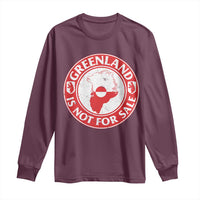 Greenland Is Not For Sale Long Sleeve Shirt Political Statement Arms of Greenland