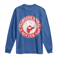 Greenland Is Not For Sale Long Sleeve Shirt Political Statement Arms of Greenland