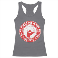 Greenland Is Not For Sale Racerback Tank Top Political Statement Arms of Greenland