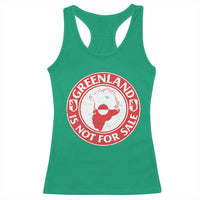 Greenland Is Not For Sale Racerback Tank Top Political Statement Arms of Greenland