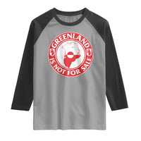 Greenland Is Not For Sale Raglan Shirt Political Statement Arms of Greenland