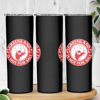Greenland Is Not For Sale Skinny Tumbler Political Statement Arms of Greenland