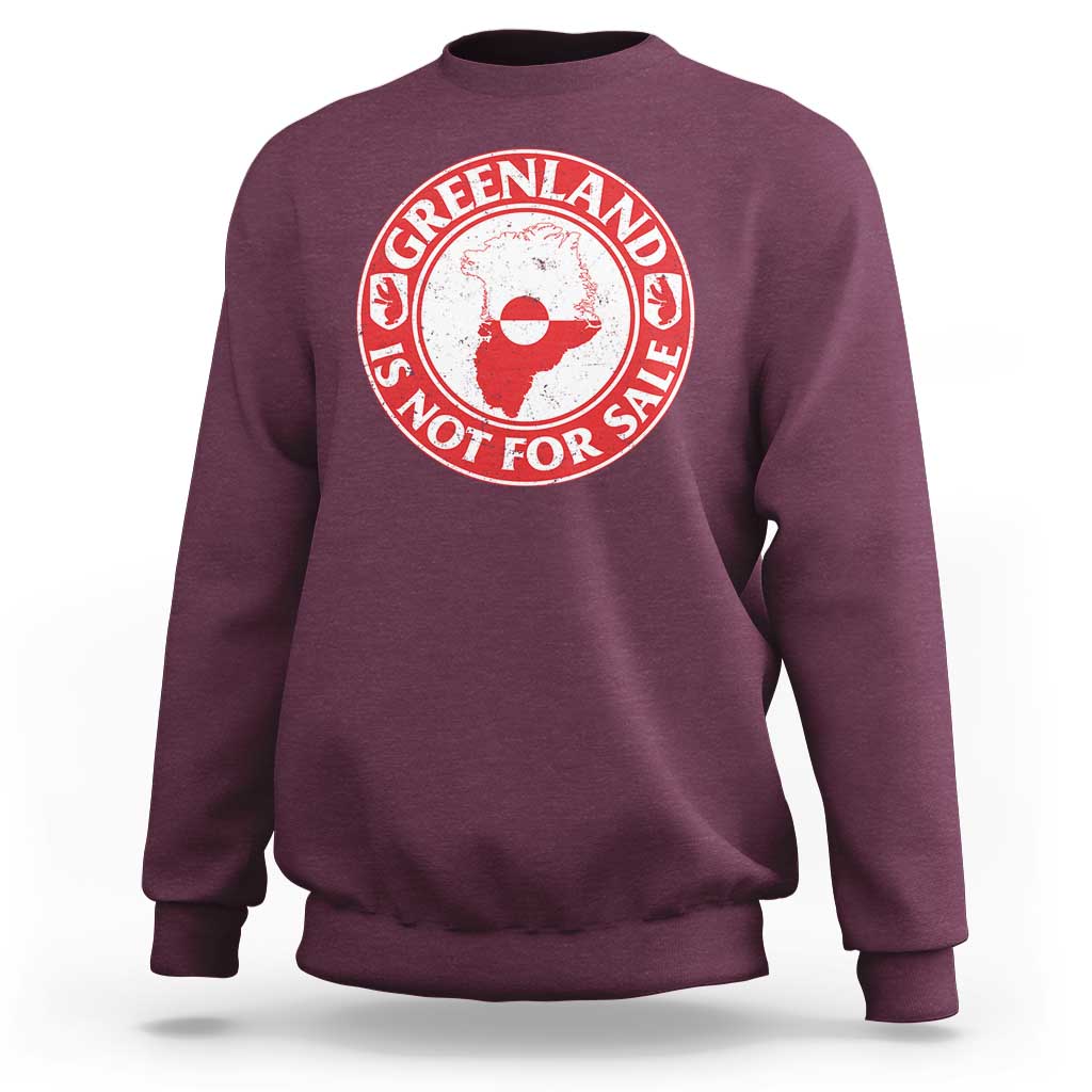 Greenland Is Not For Sale Sweatshirt Political Statement Arms of Greenland