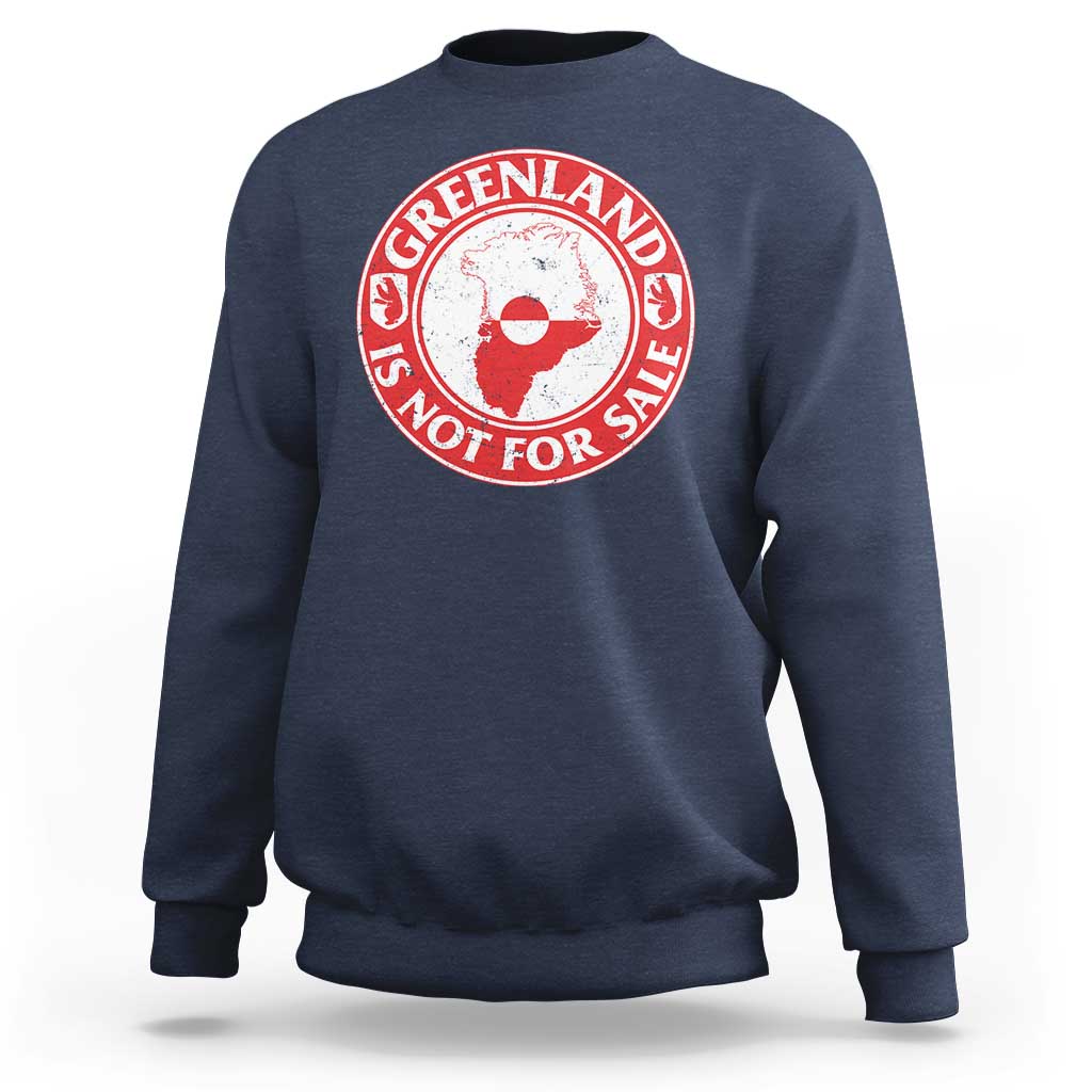 Greenland Is Not For Sale Sweatshirt Political Statement Arms of Greenland