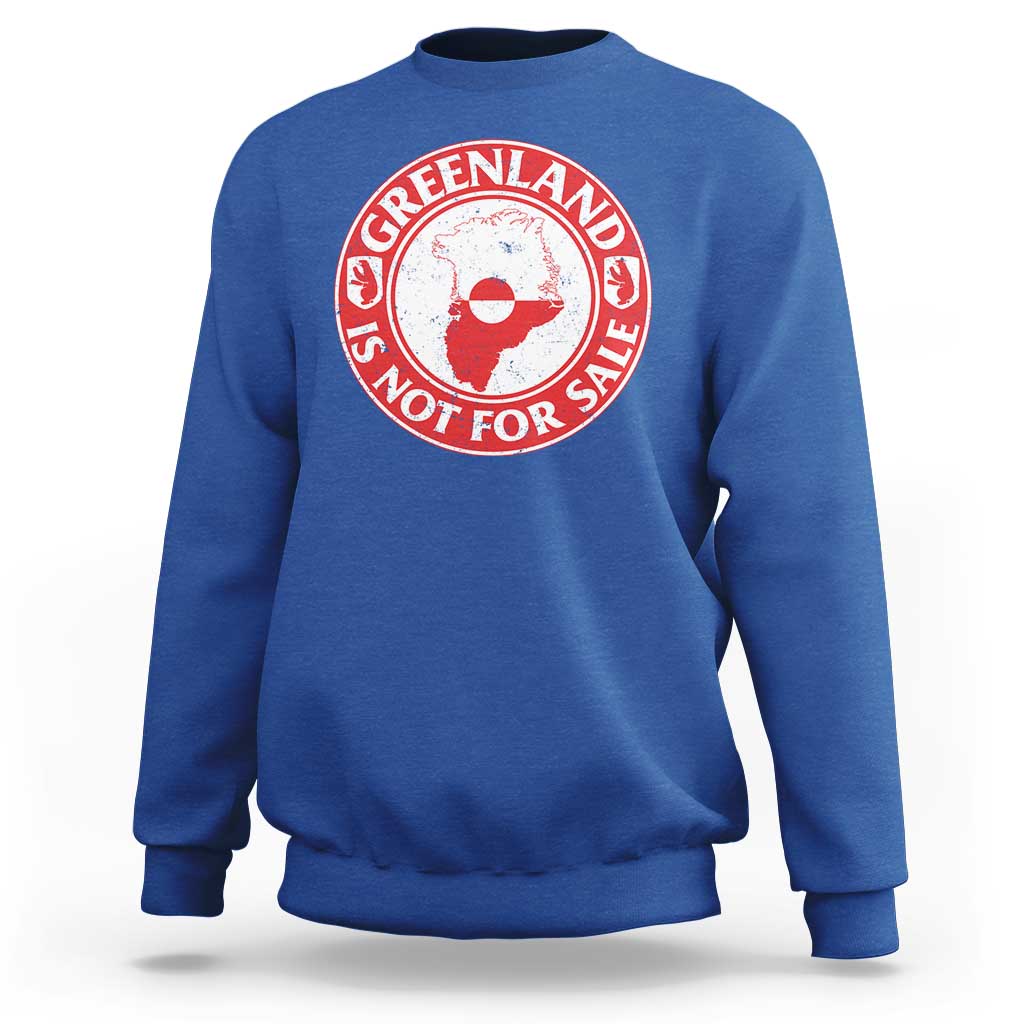 Greenland Is Not For Sale Sweatshirt Political Statement Arms of Greenland