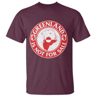 Greenland Is Not For Sale T Shirt Political Statement Arms of Greenland