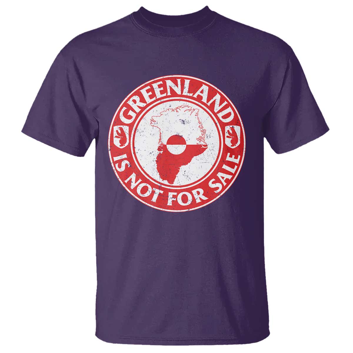 Greenland Is Not For Sale T Shirt Political Statement Arms of Greenland