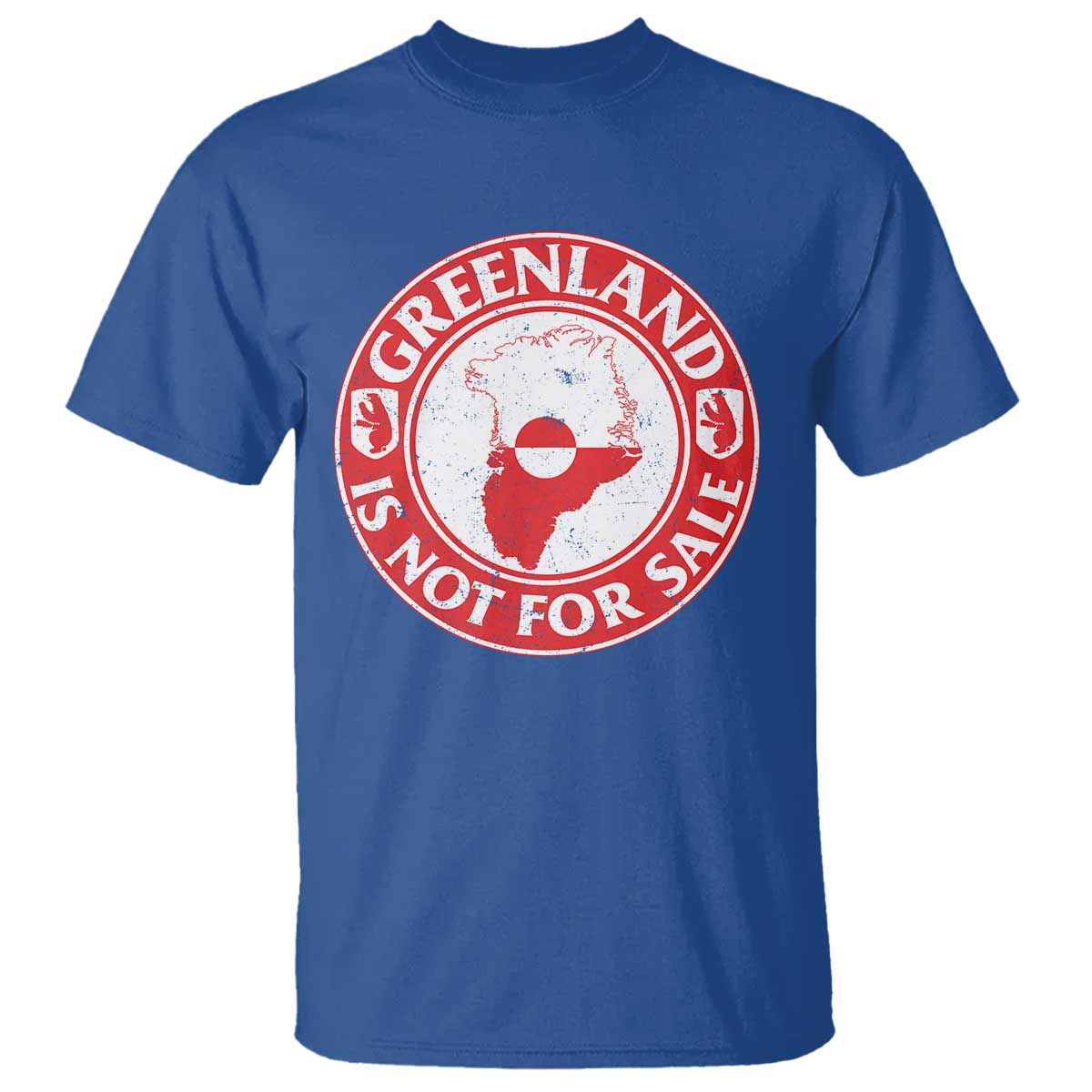 Greenland Is Not For Sale T Shirt Political Statement Arms of Greenland