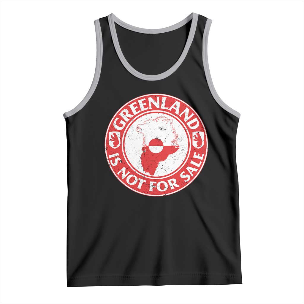 Greenland Is Not For Sale Tank Top Political Statement Arms of Greenland