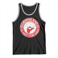 Greenland Is Not For Sale Tank Top Political Statement Arms of Greenland