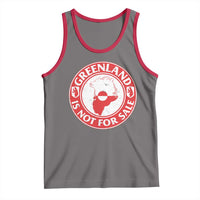 Greenland Is Not For Sale Tank Top Political Statement Arms of Greenland