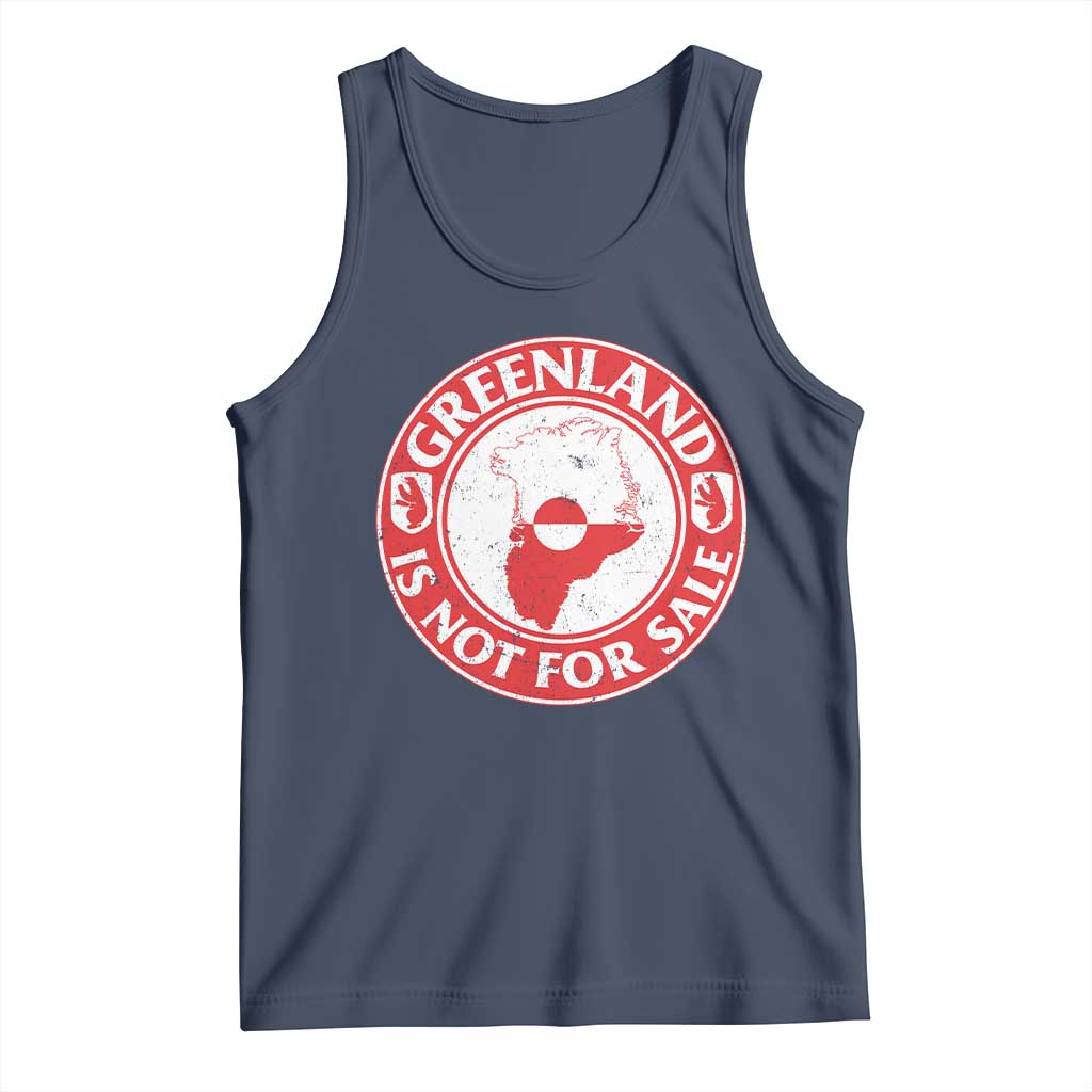 Greenland Is Not For Sale Tank Top Political Statement Arms of Greenland