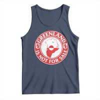Greenland Is Not For Sale Tank Top Political Statement Arms of Greenland