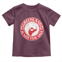Greenland Is Not For Sale Toddler T Shirt Political Statement Arms of Greenland