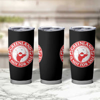 Greenland Is Not For Sale Tumbler Cup Political Statement Arms of Greenland