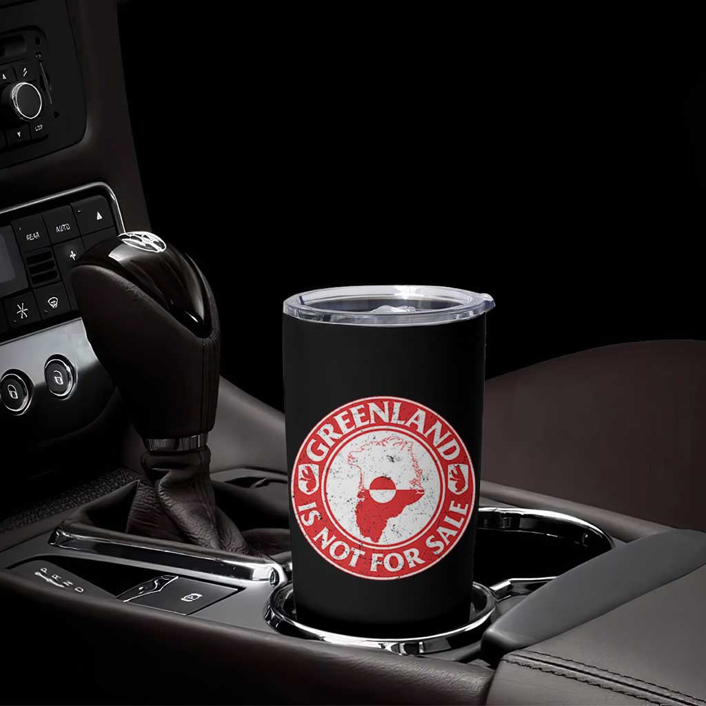 Greenland Is Not For Sale Tumbler Cup Political Statement Arms of Greenland