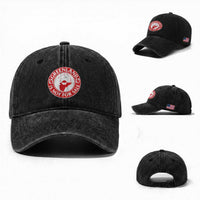 Greenland Is Not For Sale Washed Cotton Baseball Cap Political Statement Arms of Greenland