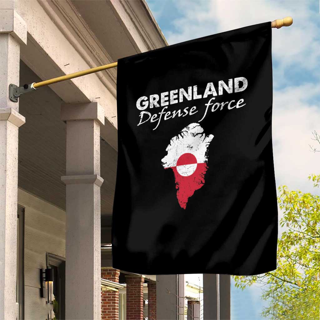 Greenland Defense Force Garden Flag Political Statement Greenland Policy